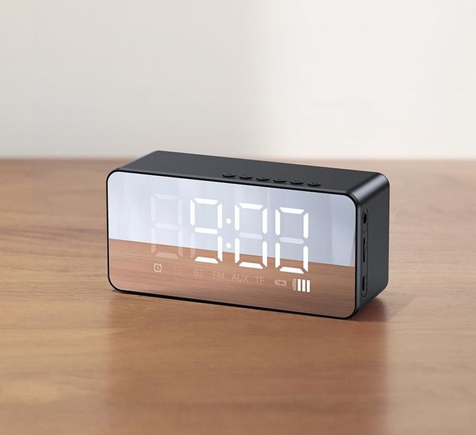 Настільний годинник Usams US-YX007 Multi-functional Alarm Clock Black (YX7LY01)